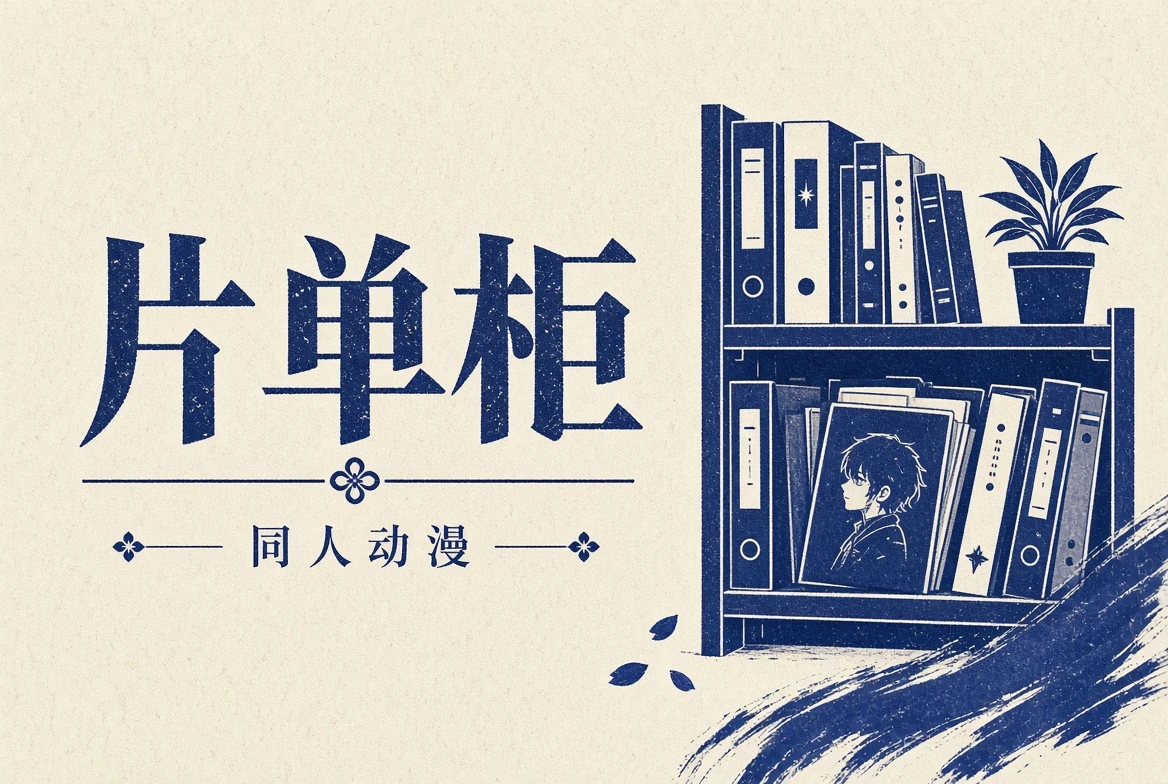 片单柜书架式动画主题画面